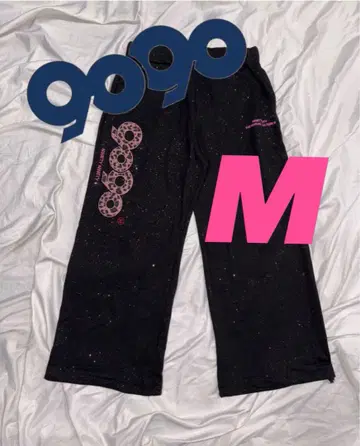 9090 girl OG 로고 글리터 스웨트 팬츠