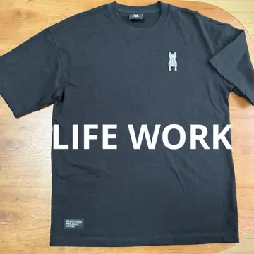 LIFE WORK_라이프워크 실리콘 라독 티셔츠 유니섹스 S