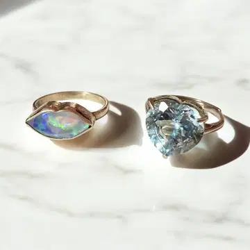 Sally's Jewelry 블루 토파즈 / 인도 주얼리 오팔