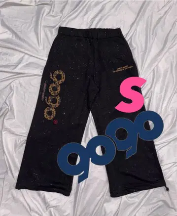 9090 girl OG 로고 글리터 스웨트 팬츠