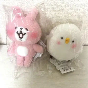 카나헤이의 작은 동물 피스케와 토끼 봉제 인형 2개