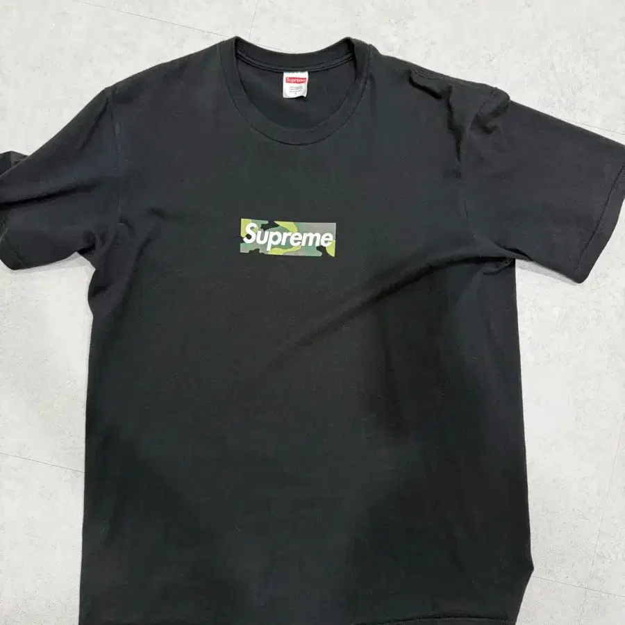 Supreme Camo Supreme Black T Shirt Box Logo Small Box Supreme T