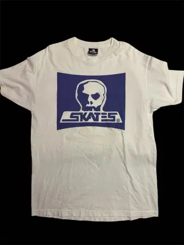 SKAULL SKATES 스컬 스케이트 티셔츠 캐나다제 파랑 블루