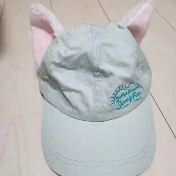 젤라토니 고양이 귀 모자 민트 그린 한정판 디자인