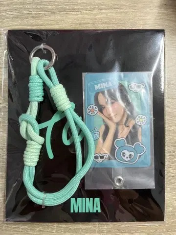 MINA 키링 포토 카드 포함