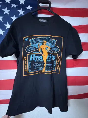 HYSTERIC 그래픽 티셔츠 S 사이즈 블랙