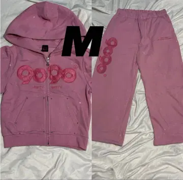 9090 girl OG 로고 스웨트 팬츠 티 세트