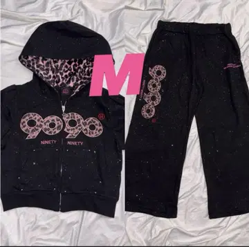 9090 girl OG 로고 스웨트 팬츠 티 세트