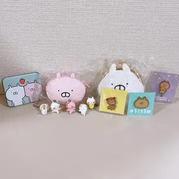 우사마루 굿즈 세트 파우치 캔 케이스 피규어 키링 핀즈
