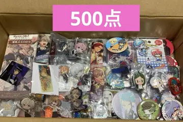 500 애니메이션 굿즈 묶음 판매 대량 캔뱃지 키링 종이류 카드