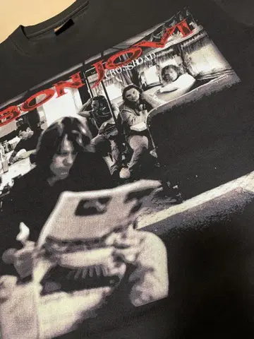 bonjovi 빈티지 티셔츠 본 조비 크로스 로드