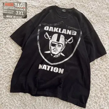 NFL] USA제 빈티지 오클랜드 레이더스 반팔 티셔츠 3XL