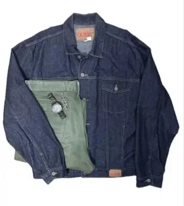 90년대 데님 자켓 GUESS