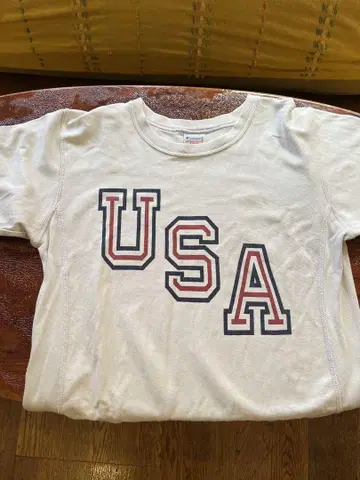 챔피온 USA 프린트 티셔츠 L