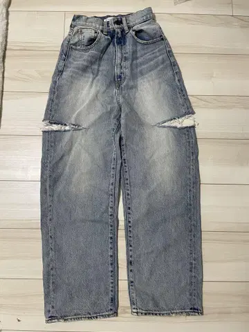 MOUSSY 사이드 컷 데님 24인치 [미사용 새상품]