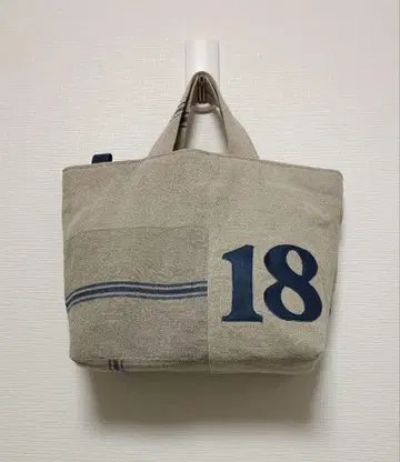 린넨 토트백 스텐실 아플리케 18