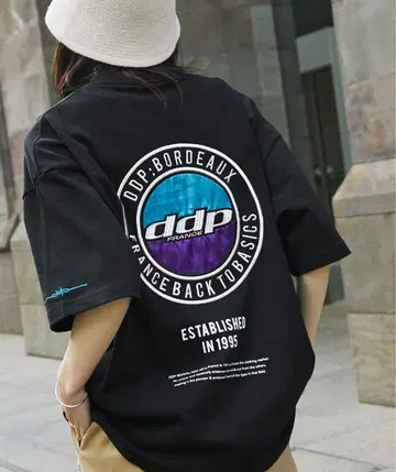 DDP/디디피 로고 자수 헤비 웨이트 빅 실루엣 반팔 티셔츠