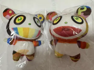 무라카미 다카시 팬더 마스코트 키링 2개 세트 미사용 정품