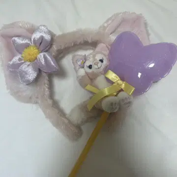 리나벨 머리띠 봉제 인형 스틱 세트