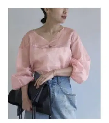pAN/빵 별주 블라우스 핑크