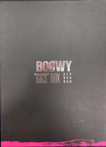 DVD BOOWY BOOWY GIGS BOX 한정판