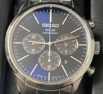 세이코 SEIKO 크로노그래프 손목시계 솔라 남성용