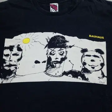 Bauhaus 아트 티셔츠 블랙
