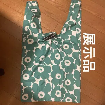 완판템 마리메꼬 marimekko 에코백 그린 전시품입니다.