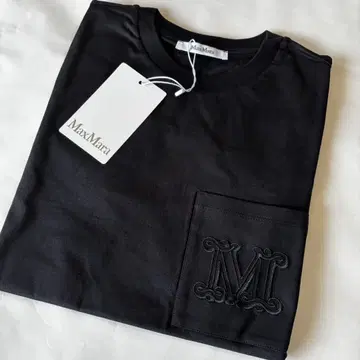MAX MARA 자수 포켓 자수 로고 티셔츠