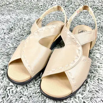 미사용품 Atelier 아틀리에 23cm 샌들 뮬 가죽 천연 가죽