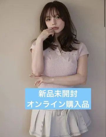 미개봉 새상품 AM1366 Lindsay logo tops pink