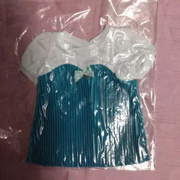 초코멜로 씨 초기 블루 절개 티셔츠