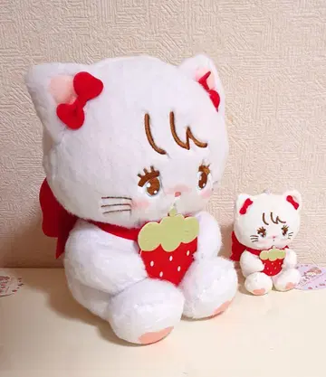 mikko 딸기 마스코트 딸기 BIG 봉제 인형 무스 세트