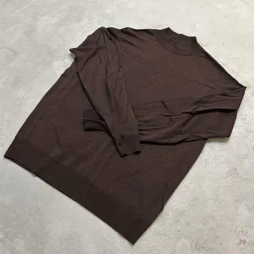 JOHN SMEDLEY 울 스웨터 브라운