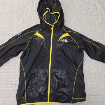 THE NORTH FACE 나일론 자켓 블랙/옐로우