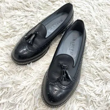 새상품급 HARUTA 윙팁 태슬 로퍼 가죽 23.5cm
