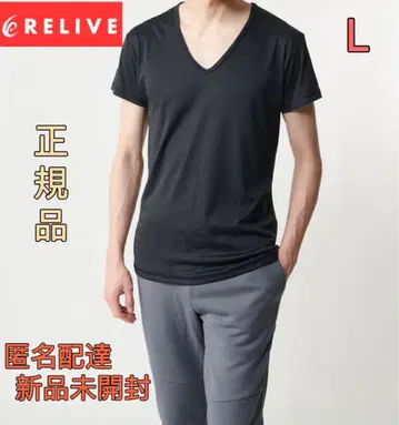 새상품 남성용 L 사이즈 리라이브 셔츠 이너 반팔 리커버리 의류 a19