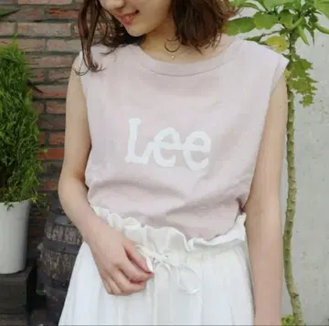 Lee MERCURYDUO 탱크 티셔츠 슬리브리스 핑크