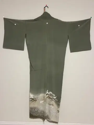 호몬기 그린 계열 풍경 무늬