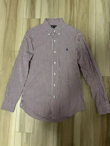 Ralph Lauren 빨흰 스트라이프 셔츠 S
