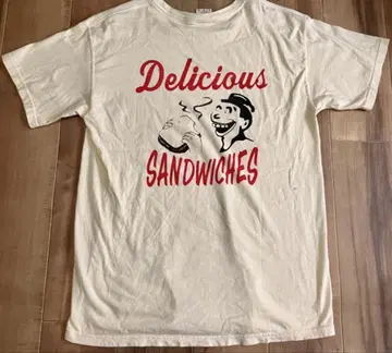 Delicious 샌드위치 티셔츠 아이보리 계열 Delicious 비닐