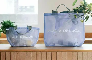 DEAN&DELUCA 메쉬 토트백 라일락 SL 사이즈 세트