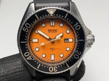 가동 새상품 방풍 SEIKO 다이버 워치 2625-0010 오렌지