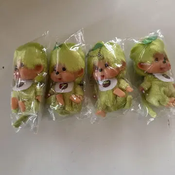 세키구치(Sekiguchi) 말차 몬치치 얼굴이 큰 SS 키체인 4개
