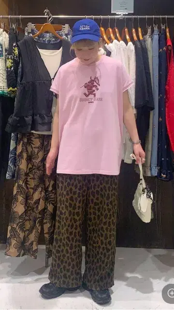 니코앤드 DRY 쿠시 이지 팬츠 브라운 레오파드 택 포함 새상품