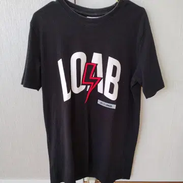 BALR. LOAB 로고 블랙 티셔츠 S