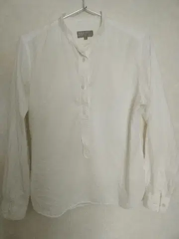마가렛 호웰 스테디셀러 밴드 카라 긴팔 셔츠 코튼