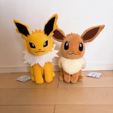 모후구토 이브이 썬더스 봉제 인형 세트 약 30cm