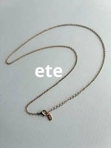 ete 목걸이 실버 925 골드 계열 여성용 심플 에테