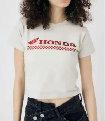 MOUSSY HONDA RHINESTONE 티셔츠
